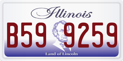 IL license plate B599259