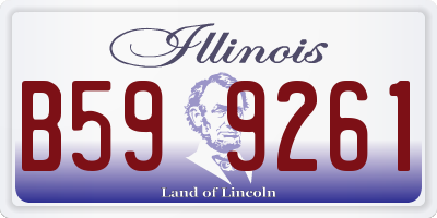 IL license plate B599261