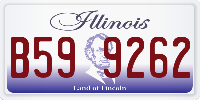 IL license plate B599262