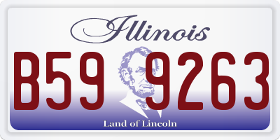 IL license plate B599263