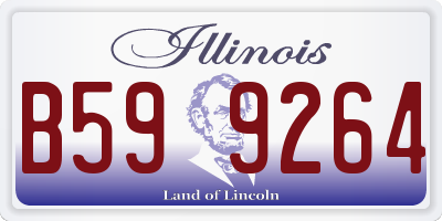IL license plate B599264