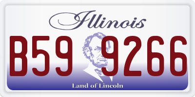 IL license plate B599266
