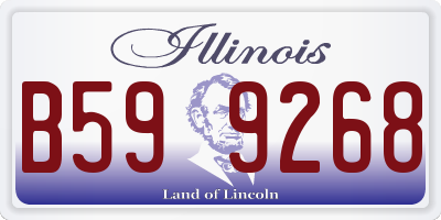 IL license plate B599268
