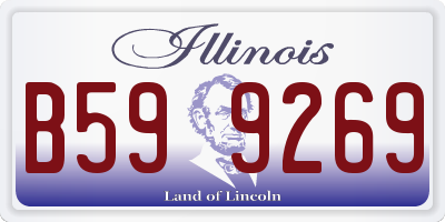 IL license plate B599269