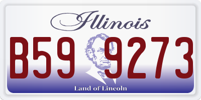 IL license plate B599273