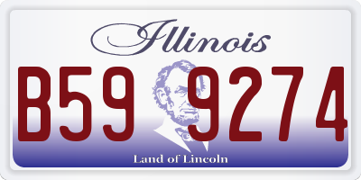 IL license plate B599274