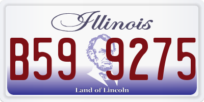 IL license plate B599275