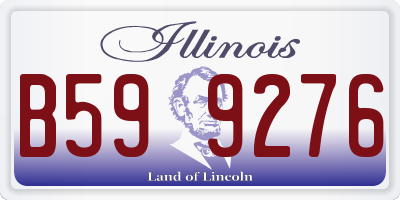 IL license plate B599276