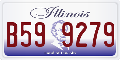 IL license plate B599279