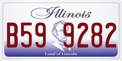 IL license plate B599282
