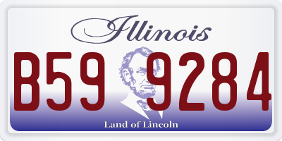 IL license plate B599284