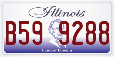 IL license plate B599288
