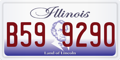 IL license plate B599290