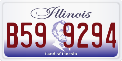 IL license plate B599294