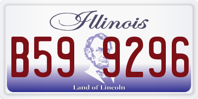 IL license plate B599296