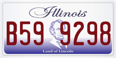 IL license plate B599298