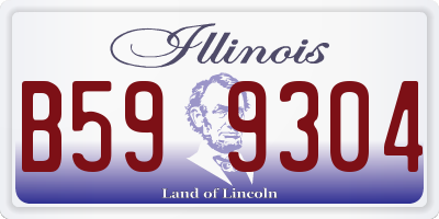 IL license plate B599304