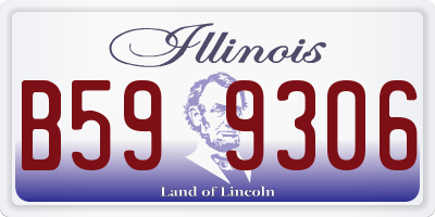 IL license plate B599306