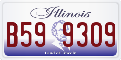 IL license plate B599309