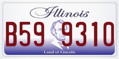IL license plate B599310