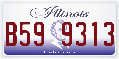 IL license plate B599313