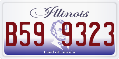 IL license plate B599323