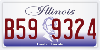 IL license plate B599324