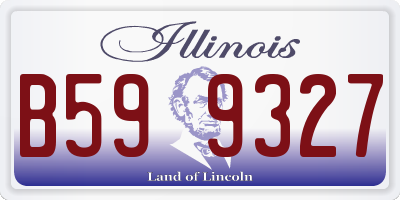 IL license plate B599327