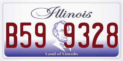 IL license plate B599328