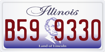 IL license plate B599330