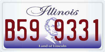 IL license plate B599331