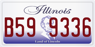 IL license plate B599336