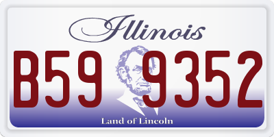IL license plate B599352