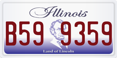 IL license plate B599359