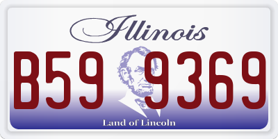 IL license plate B599369