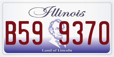 IL license plate B599370
