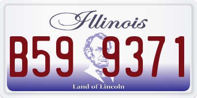 IL license plate B599371