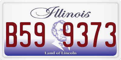 IL license plate B599373