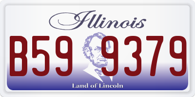 IL license plate B599379
