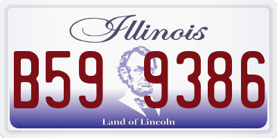 IL license plate B599386