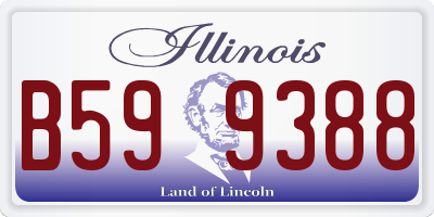 IL license plate B599388