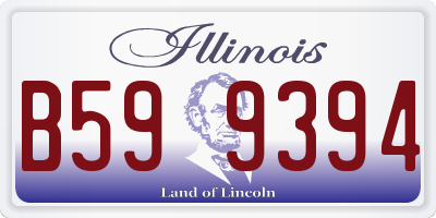 IL license plate B599394