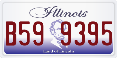 IL license plate B599395