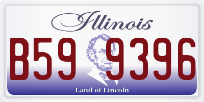 IL license plate B599396