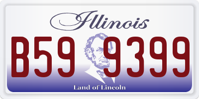 IL license plate B599399