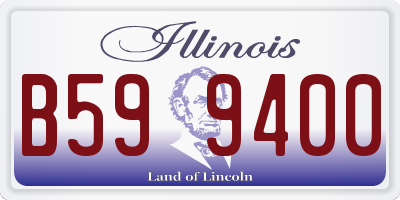 IL license plate B599400