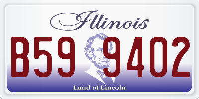 IL license plate B599402
