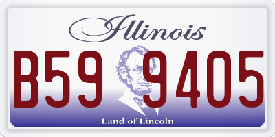 IL license plate B599405