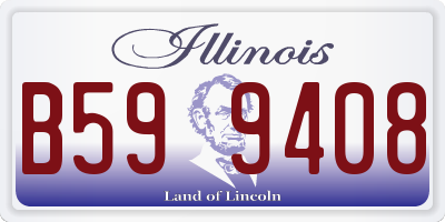 IL license plate B599408