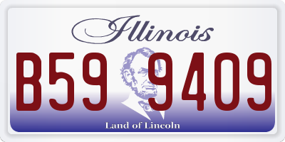 IL license plate B599409